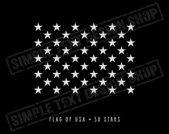 American Flag with 50 Stars Png Svg Eps Digital Files Bundles, Flag of USA 50-star, American pride, Patriotic Designs, Design for patriot