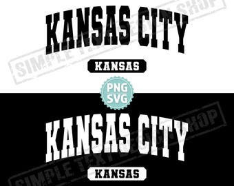 Kansas City Kansas State SVG i PNG, tekst uniwersytecki Kansas City png, ojczyzna USA svg, projekty czcionek uniwersyteckich w stylu uniwersyteckim, projekt w stylu vintage