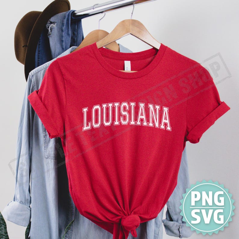 Louisiana The Bayou State PNG and SVG Simple Text Design Thumbnail image