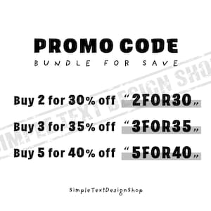 Promo code for bundle discounts