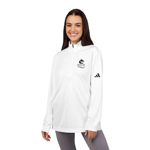 adidas Quarter-Zip Pullover - Stylish Embroidered Activewear for Sports, Casual Outings, Golfing, Fitness, and Gifts