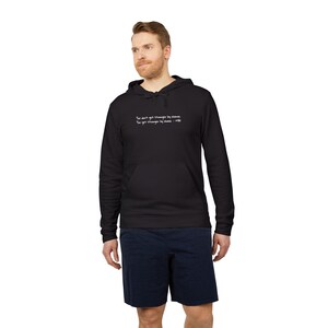 Fitness Motivation Fleece Hoodie, Gym Workout Apparel, Athlete Discipline Strength Training Hoodie, Unisex Fitness Hooded Sweatshirt,