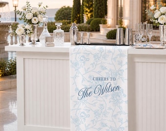 Custom Wedding Welcome Sign, name Wedding Welcome banner, Fabric Bar Menu Banner, Linen Cotton, Personalized Name Date sign