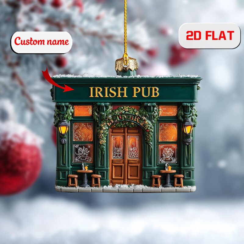 Personalised Pub Ornament - Etsy