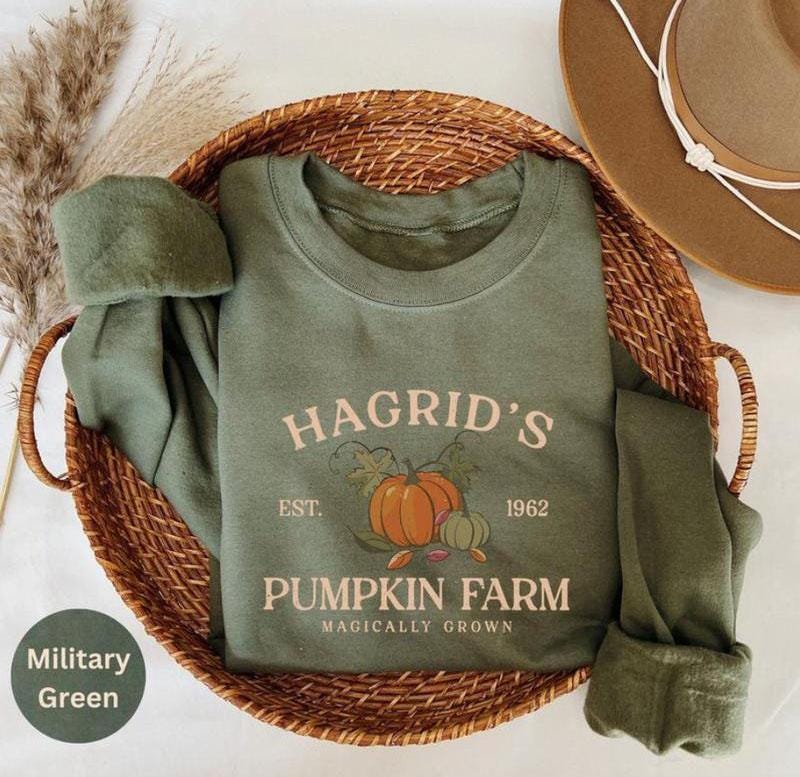 Hagrid's Pumpkin Patch Fall Sweatshirt, Pumpkin Patch Shirt, Fall Tee, HP Fan Gift, Halloween Tee, Fall Sweatshirt