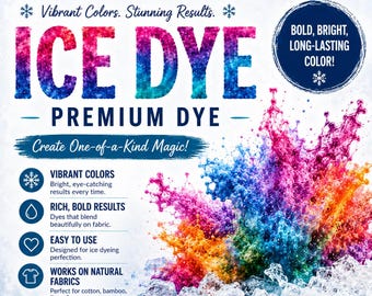 Tie-Dye with Ice. Dye Only, Professional-Grade