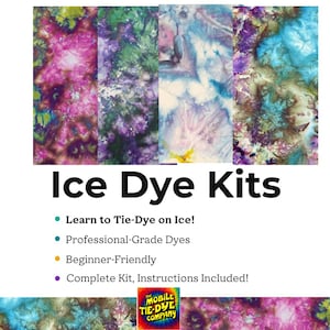 ¡Teñido tie-dye con hielo! ¡Kit completo de calidad profesional!