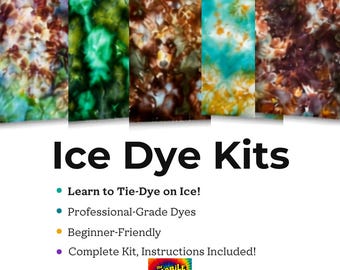 Ice Dye Kit, Professional-Grade Dyes, Nature Colors, Color Splits (Complete Kit)