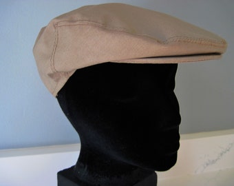 Vintage Made in England Newsboy Cap Cable Car Clothiers  San Francisco Robert Kirk LTD Size 7 5/8