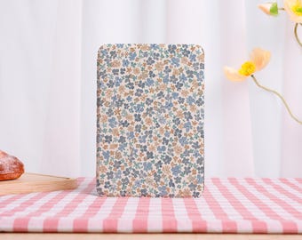 Retro Floral Pattern Kindle Case Auto Wake/Sleep Case for Kindle 12th,with Back Clear,Best Gift for Book Lover,Paperwhite 11/12th,Gift