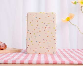 Colorful Stars All New Kindle Case Auto Wake/Sleep Case for Kindle 12th Gen,With Clear Back,Fantasy Gift for Book Lovers,Paperwhite12th Gen