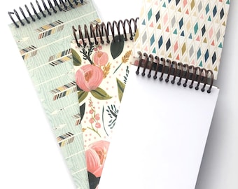 Notepads make a great stocking stuffer or teacher gift | Cute spiral notebook for grocery lists or doodle book for kids