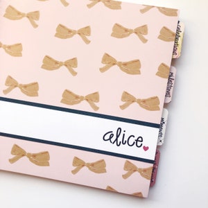 Personalized baby book with pink vintage bow cover | baby book for baby&#39;s first year is a great gift for a baby shower or new mom