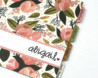 Personalized Baby Gift * Girl Baby Book * Baby Album * Baby Girl Book * Babys First Year * Baby Journal * Baby Girl Baby Book *ABIGAIL
