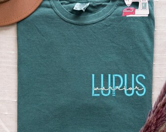 Embroidered Customized Lupus Warrior T-Shirt, Chronic Illness Support, Autoimmune Disease Gift, Lupus Survivor, E280