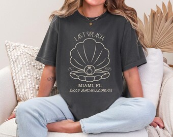 Last Splash Bachelorette Shirts, Beach Bach Tshirt, Custom Coastal Bachelorette Shirt, A112
