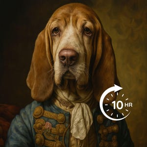 Custom Royal Pet Portrait, Renaissance Dog Painting, Pet Lovers Gift, Royal Portrait, Pet Portrait gift, Gift for Cat, Gift for Dog