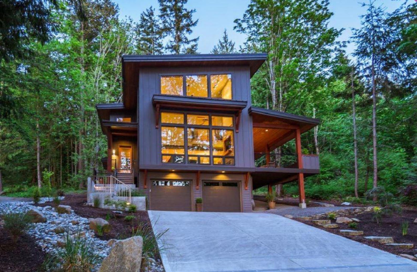 Second-floor Deck House Plans – 10 Modern & Minimalist Home Designs - Etsy