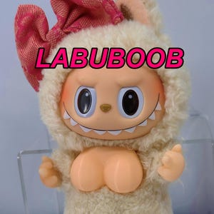 Labuboob Decoration - Detachable 3D Printed Accessory, Funny Labubu Custom Figure