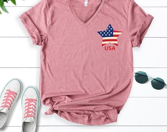 USA Flag T-Shirt: Unisex Patriotic American Tee Shirt