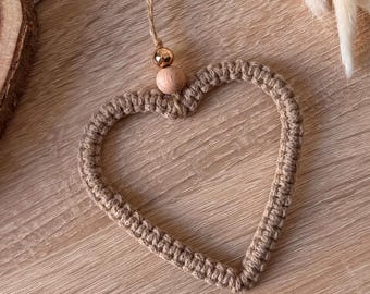 Heart Wall Decor | Door Wreath | Door Decor | Love Boho Decor | Wall Hanging | Macrame | Decoration | Window Decor | Gift | Gift Idea | Handmade