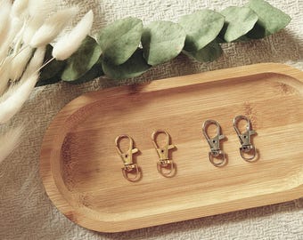 Carabiner | Carabiner hook | Keyring | Carabiner for pendants | Craft supplies | Clasp | DIY | Swivel | Gold | Silver | Zinc