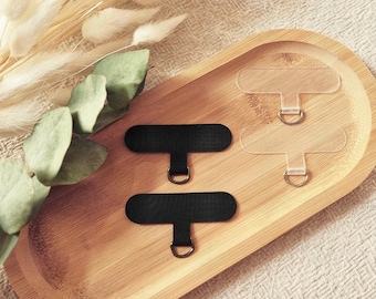 Universal mobile phone chain adapter | Insert pad for mobile phone chain with carabiner | Mobile phone chain holder | Smartphone mobile phone chain | Insert for mobile phone case