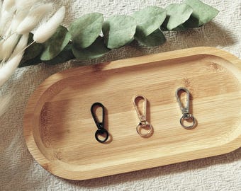 Carabiner | Snap hook | Keychain | Carabiner for cell phone chains | Craft supplies | Clasp | DIY | Gold | Silver | Black