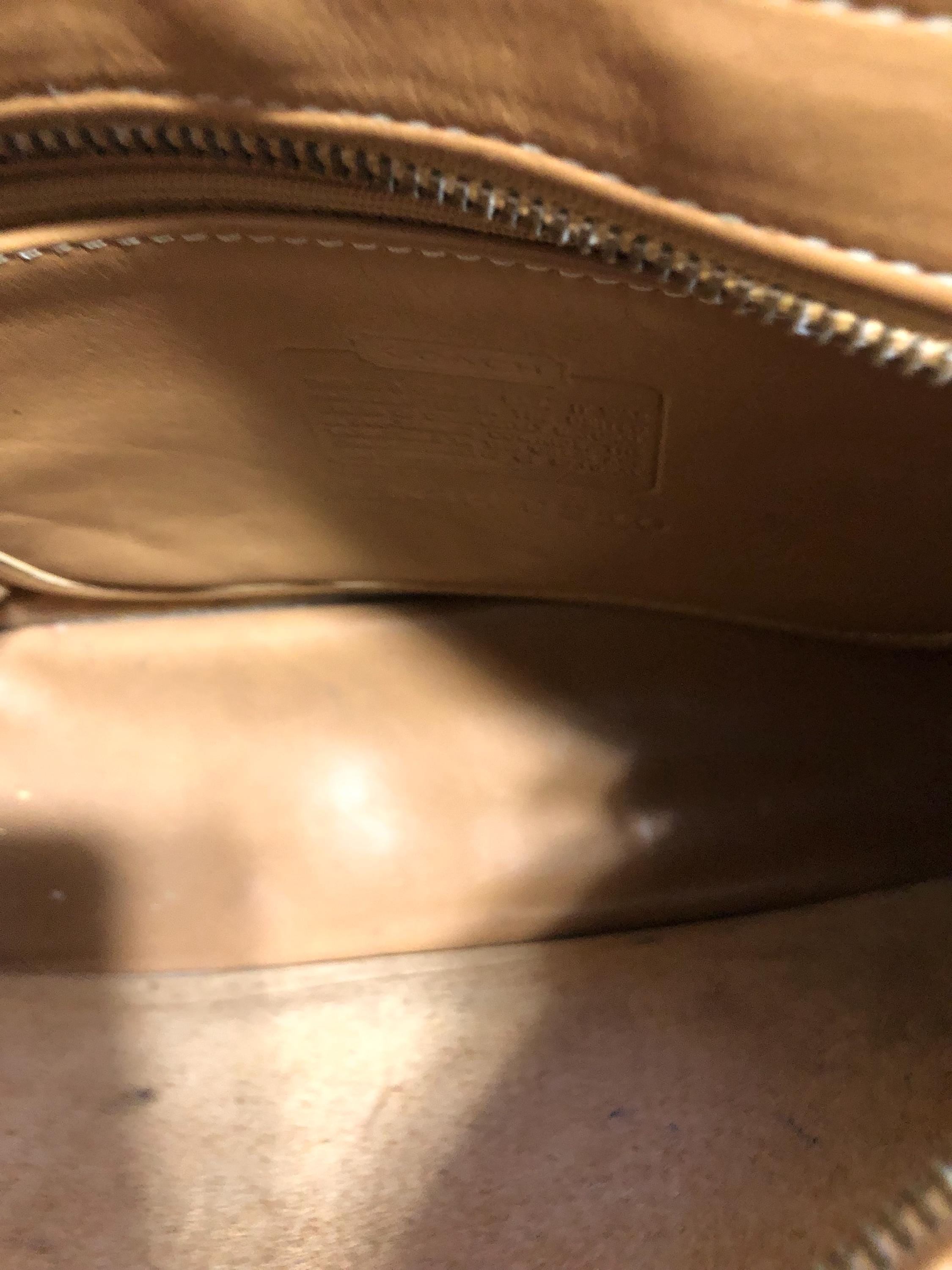 Vintage Coach Tan Brown Leather Shoulder Bag Style -9310. - Etsy