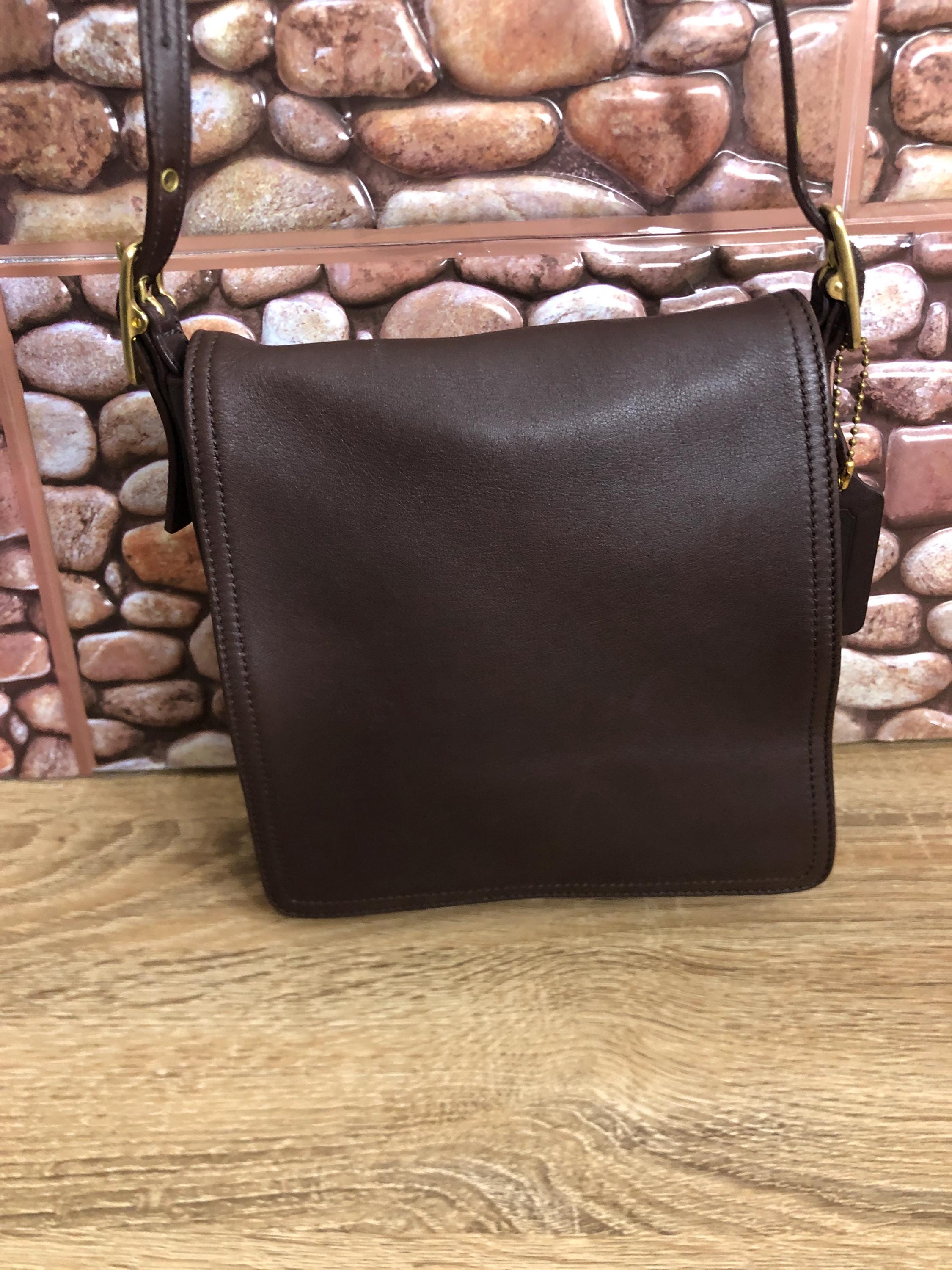 Vintage Coach Dark Brown Leather Legacy Crossbody Bag Style 9821