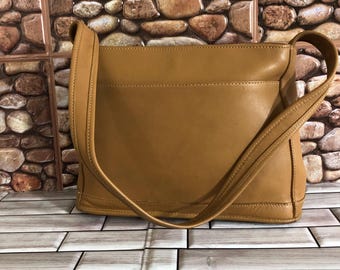 バッグ Old Coach Brown Leather Shoulder Bag Extremely Rare 80s Made In USA Old Coach 0531-338(9908