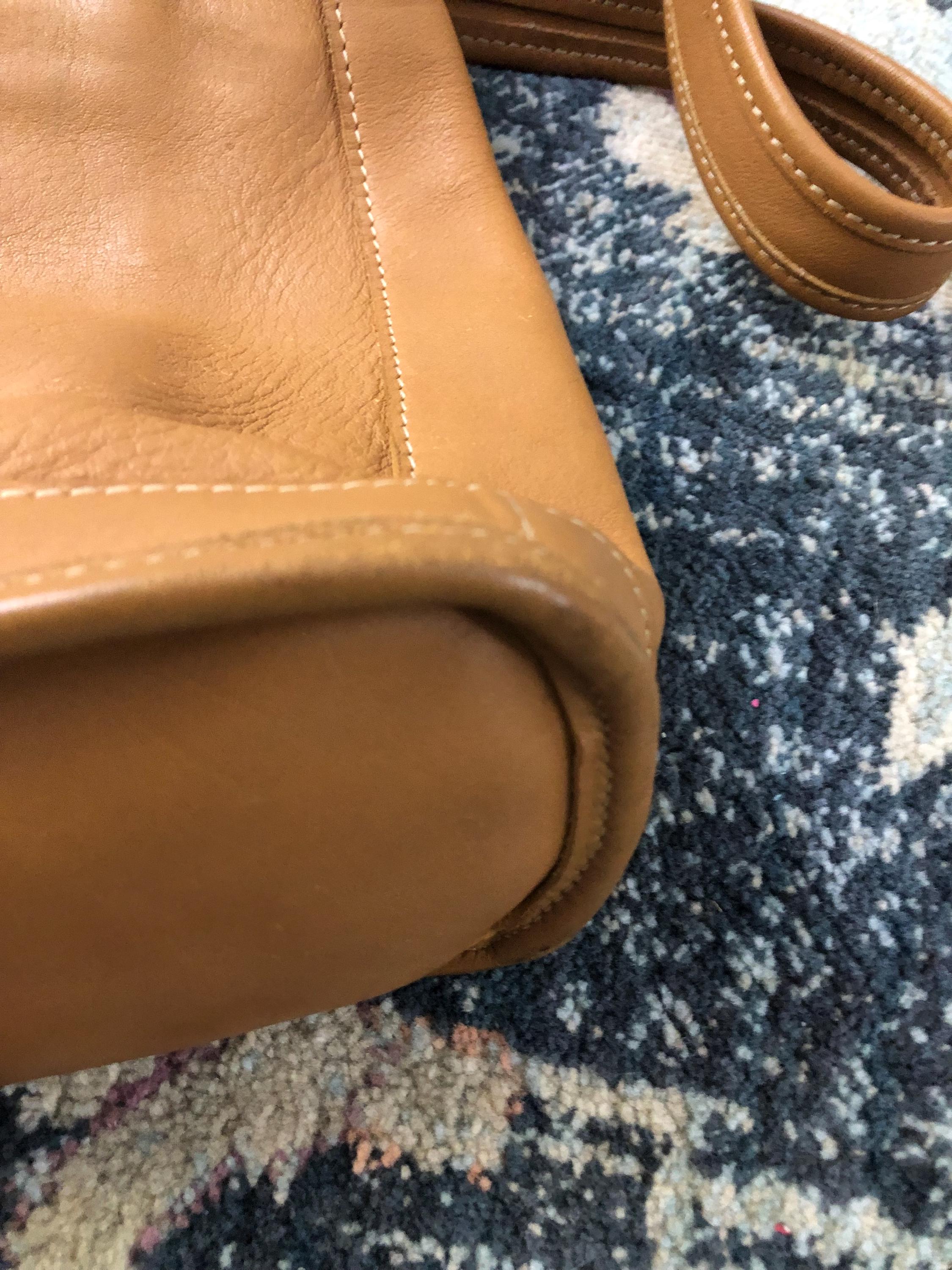 Vintage Coach Tan Brown Leather Shoulder Bag Style -9310. - Etsy