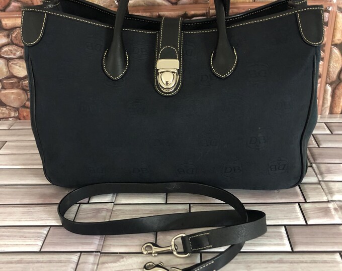 Sac à Main Dooney & Bourke Everyday Bandoulière Noir/gris En Cuir - Occasion