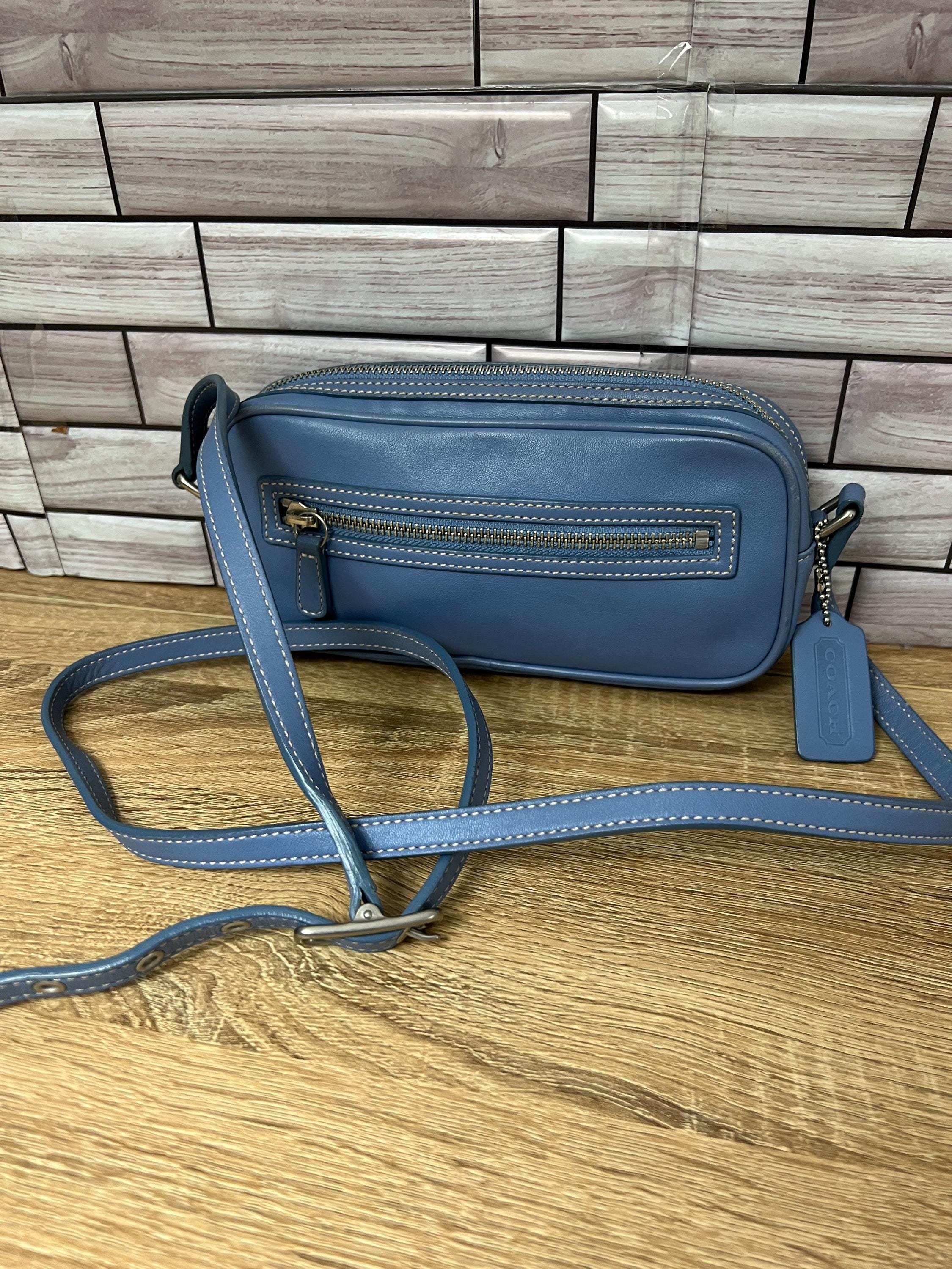 Vintage Blue Coach Bag - Etsy