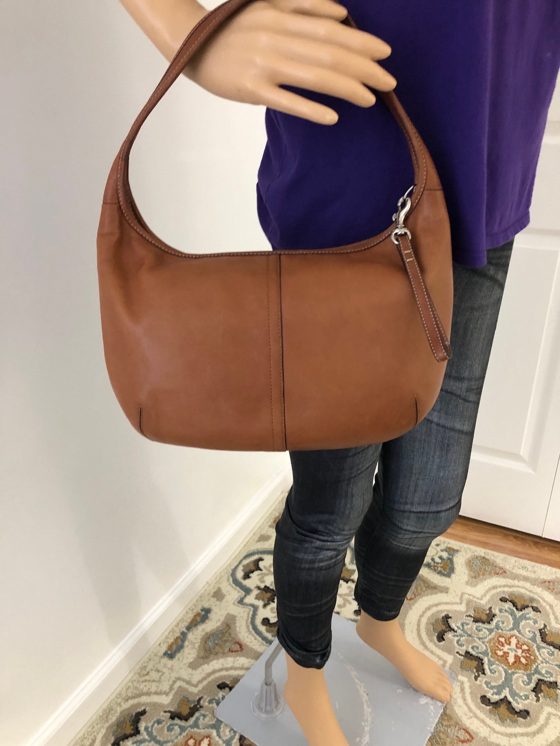Every Thing Must Go Sale Vintage Coach Mini Tan Brown Leather Ergo 
