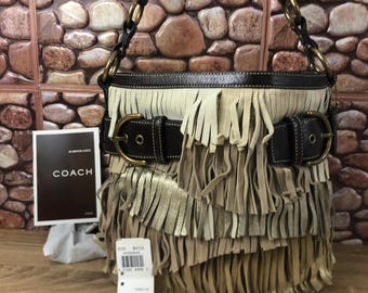 Vintage Coach Tan Brown Leather Worth Crossbody Shoulder Bag Style