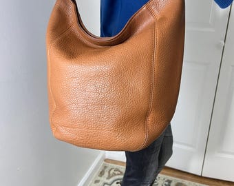 Vintage Coach Tan Brown Leather Worth Crossbody Shoulder Bag Style 