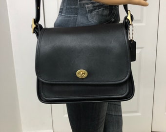 Vtg Coach Rambler Tan Camel Leather 