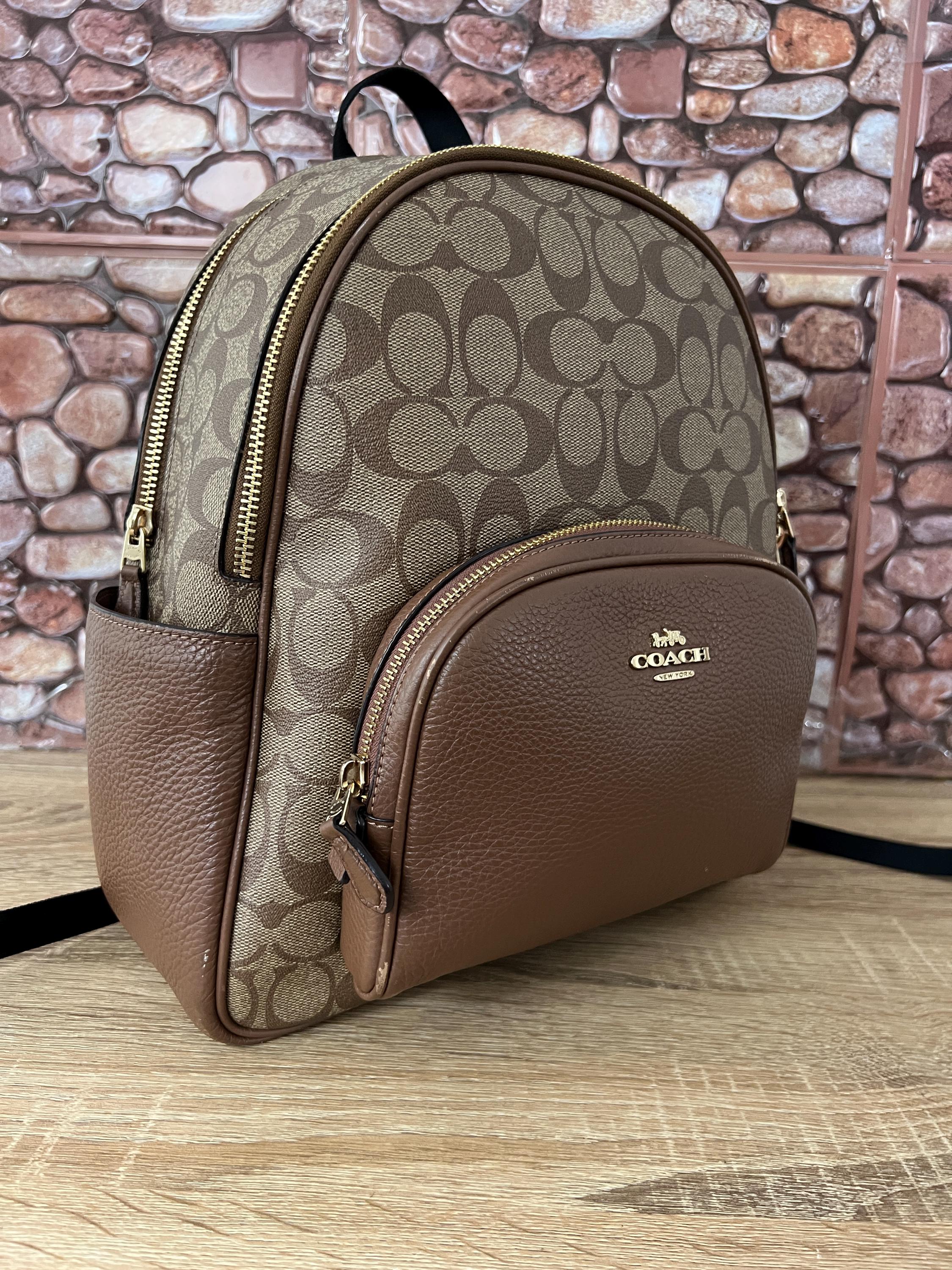 Vintage Brown Leather Coach Backpack - Etsy