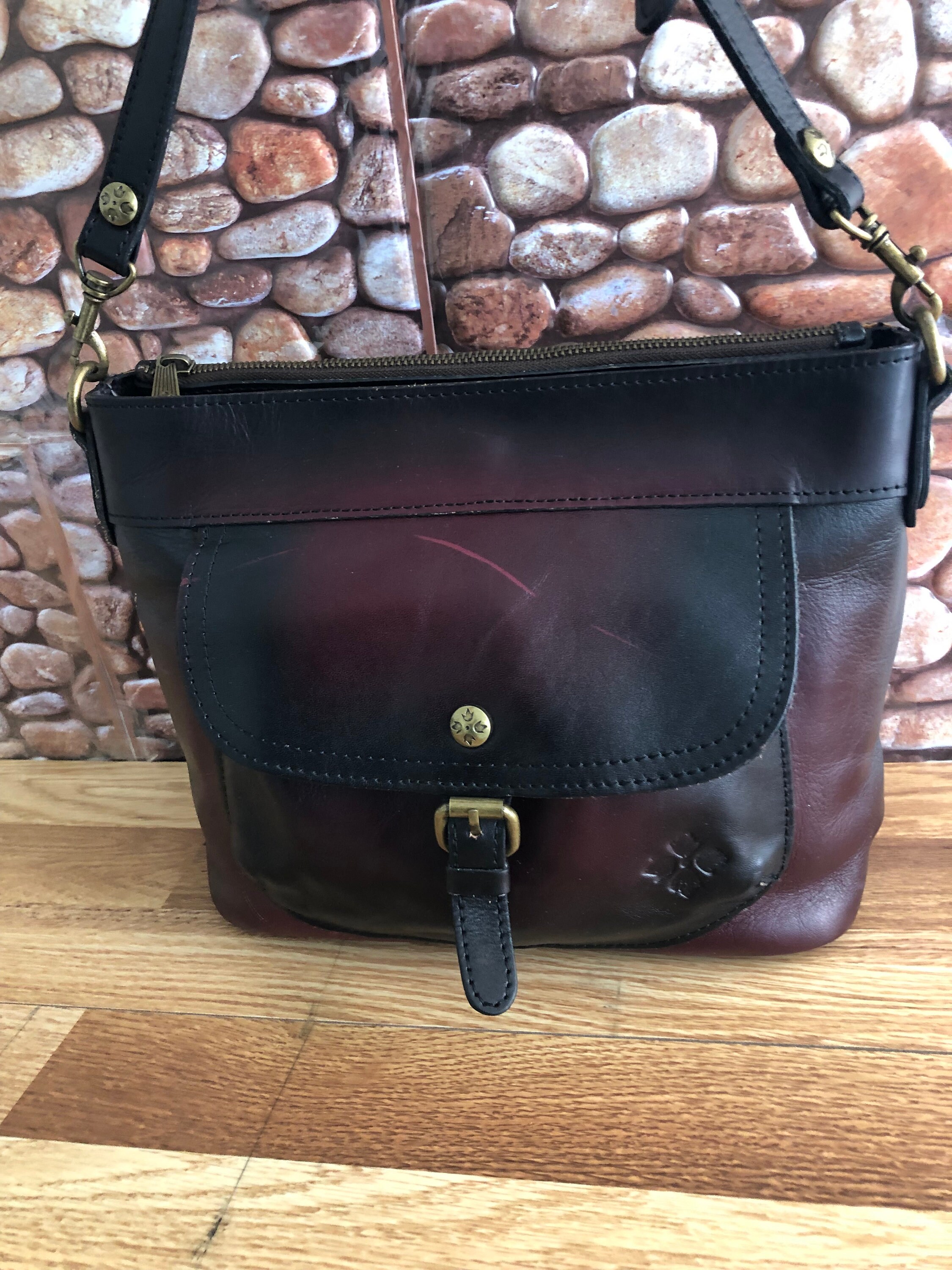 Holiday Deals Patricia Nash Tuscania Merlot Colored Cross Body Bag Etsy