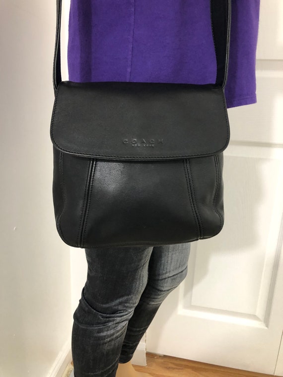 Buy 5 DAYS Sale Vintage Coach Black Leather Crossbody Shoulde Bag USA Style 4185 Online in India Etsy