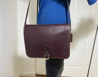 Vintage Coach Saddle Pouch Small | Style 9590 | Black With Brass 