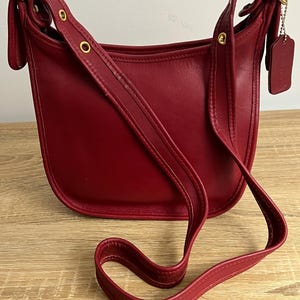 Red Vintage Coach - Etsy
