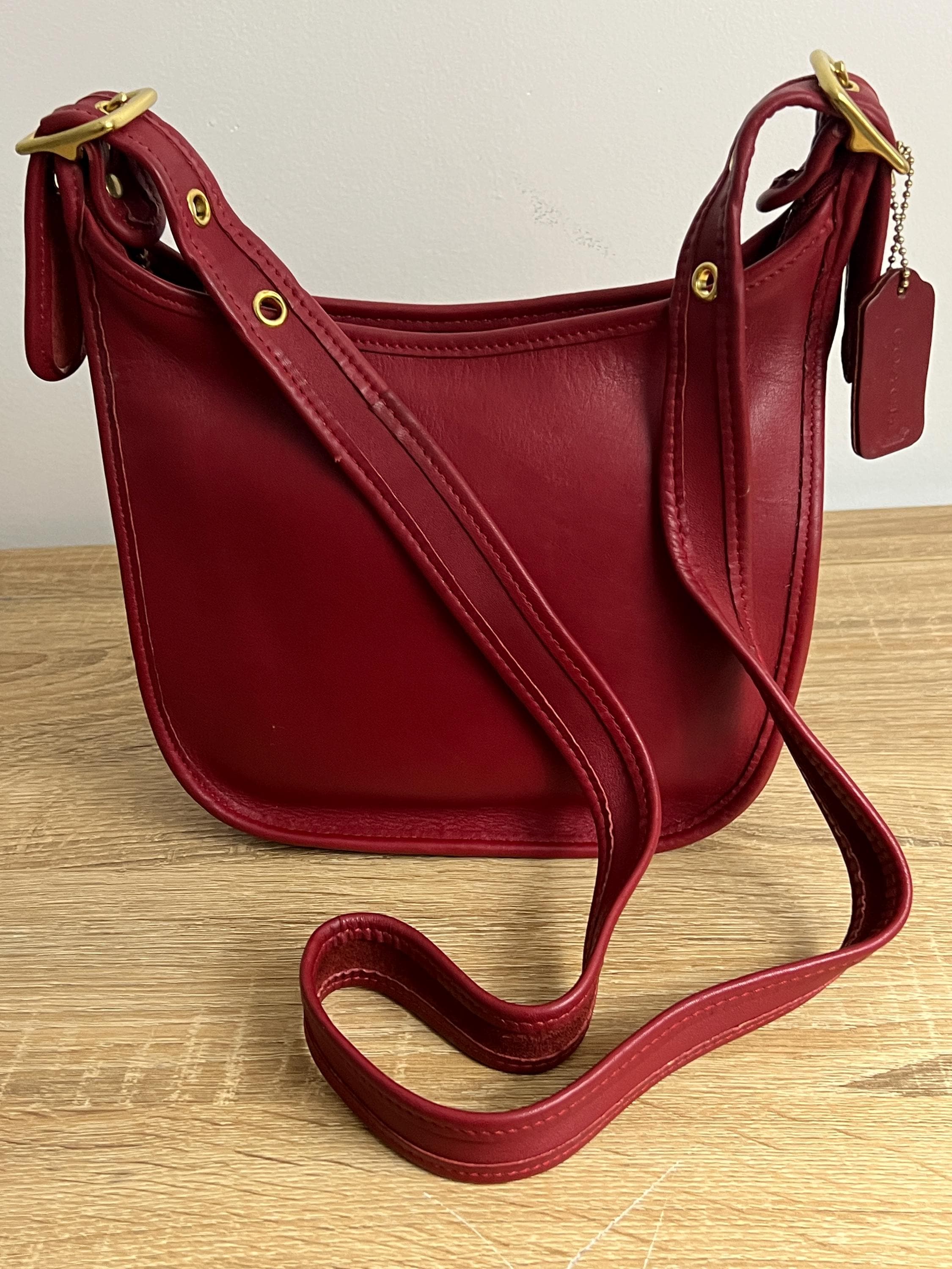 Red Coach Bag Vintage - Etsy