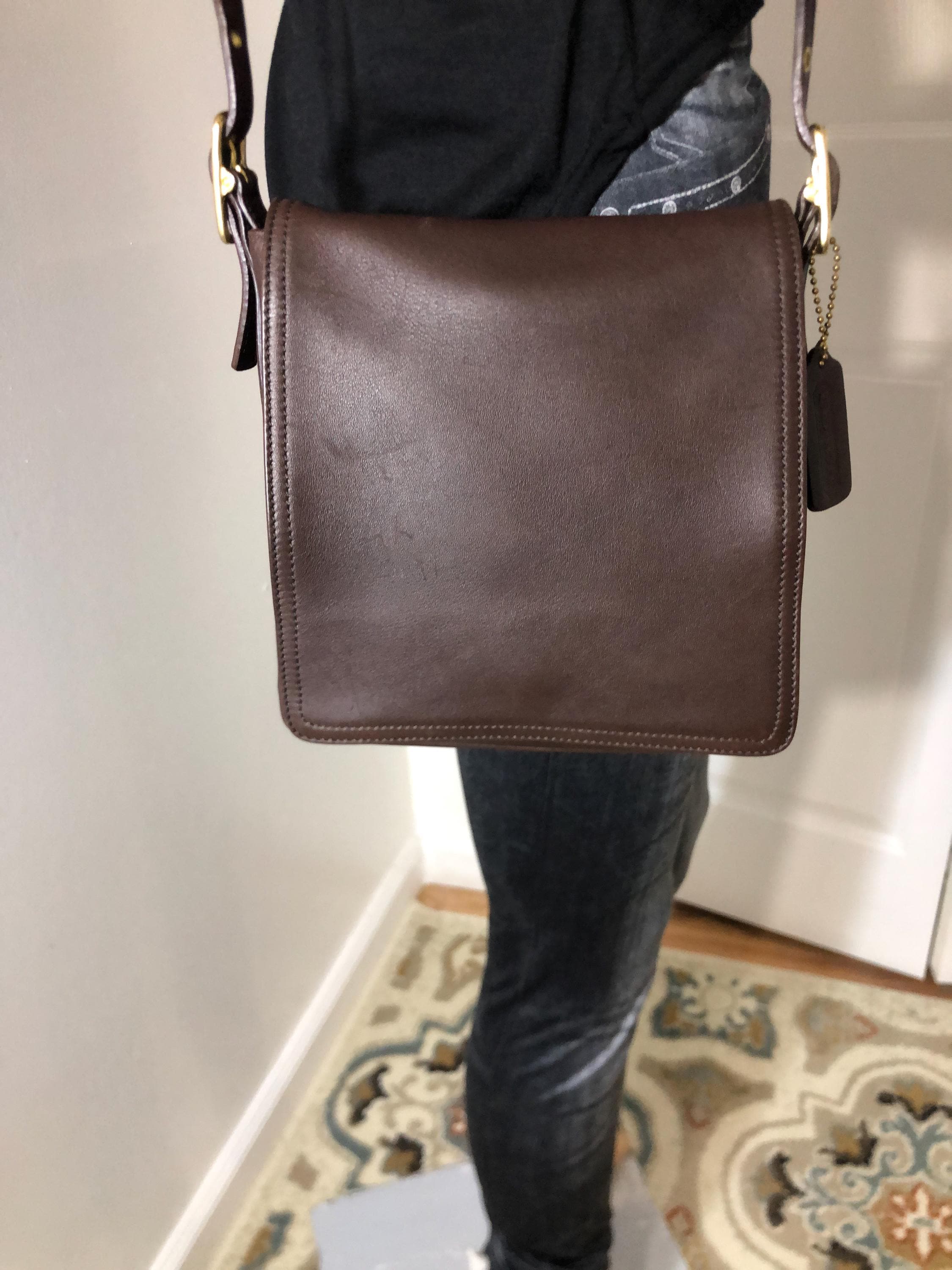 小物 Vintage Coach Legacy Leather Frnch Purse Vintage Coach Legacy Leather Crossbody Bag: Brown 90s Purse