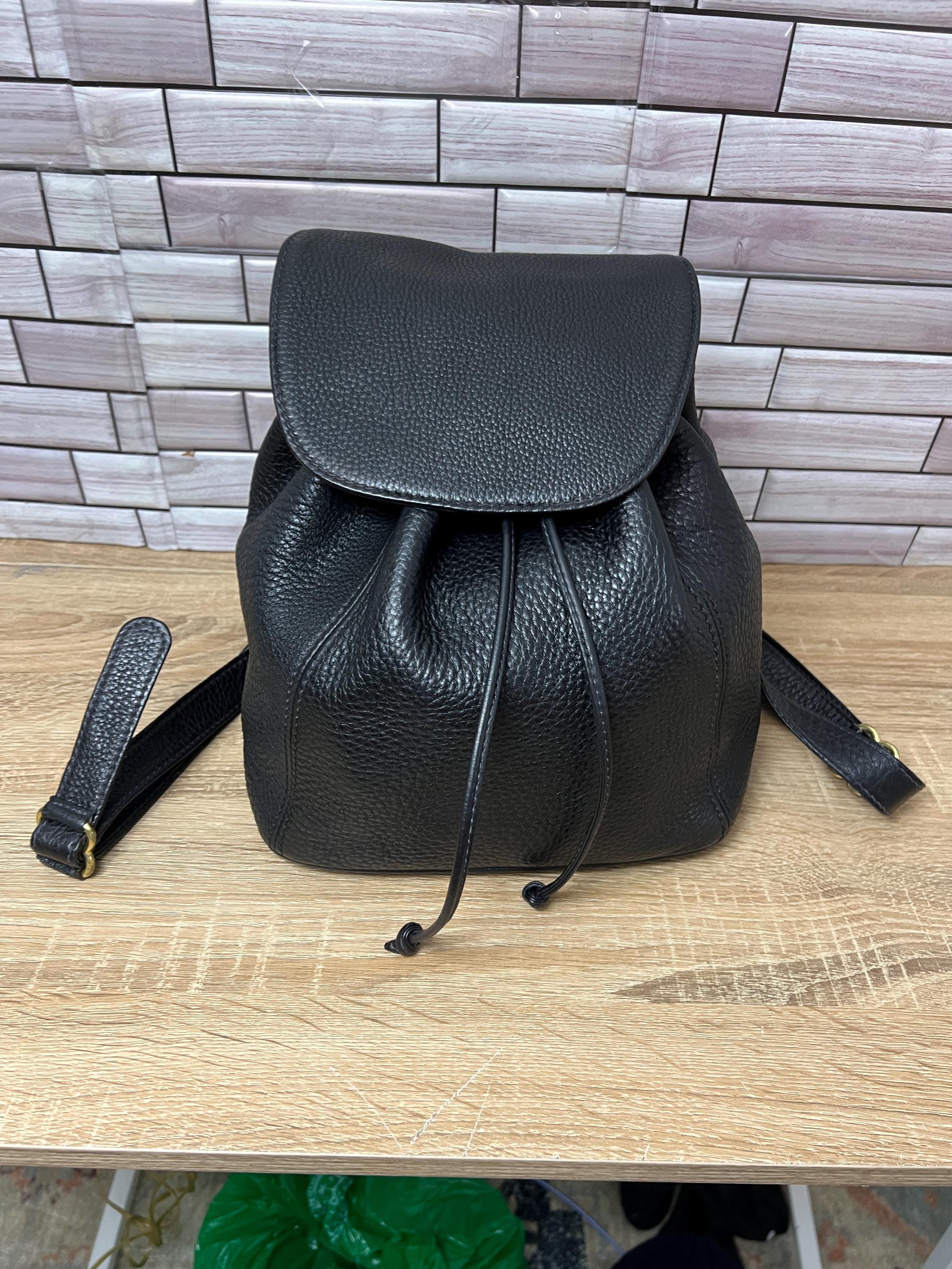 1995 COACH Vintage Black Pebble  Backpack. NEW Coach F28995 Leather Mini Charlie | Mercari main image 2