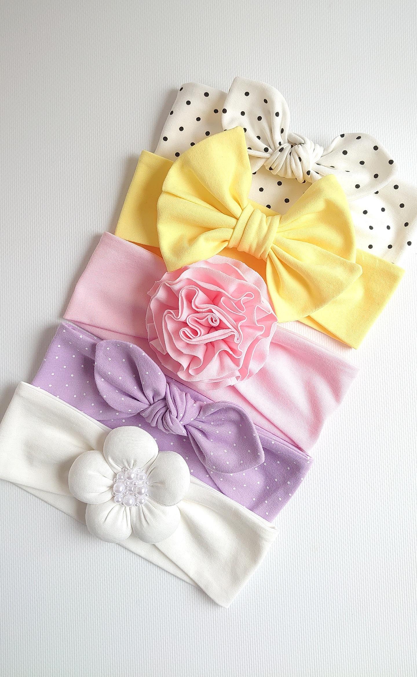 Baby Headband Set | Floral, Polka Dot, Solid Colors  display picture 2