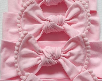Katoengebreide babyhoofdband |   Babyhoofdbeugel | Zachte hoofdband voor baby's
