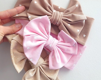 Twist Baby Headband | Soft Cotton Stretchy Infant Hairband |Baby headband