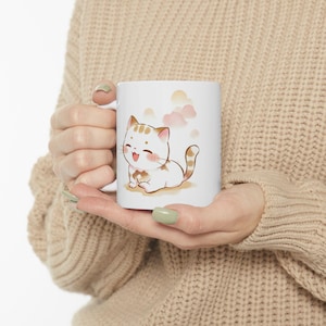 Copy of Ceramic Mug, Cute Rabbit Plays Guitar - Animal Lover Gift, Coffee Cup, Tea Mug, Musician Mug, Bunny Lover, Easter Mug